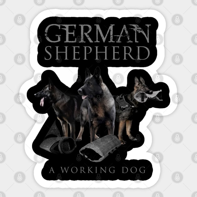 German Shepherd Dog - GSD Sticker by Nartissima